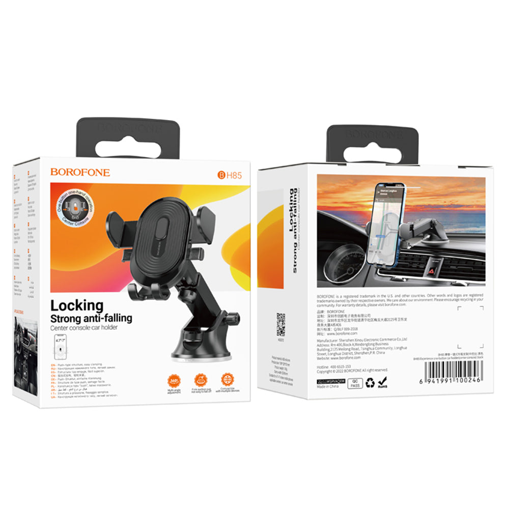 Autohalterung Borofone BH85 Experience, 4,7 Zoll - 7 Zoll, Schwarz