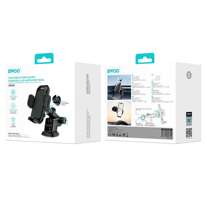 Autohalter BWOO BO-ZJ125, 4,7 Zoll - 6,7 Zoll, Schwarz