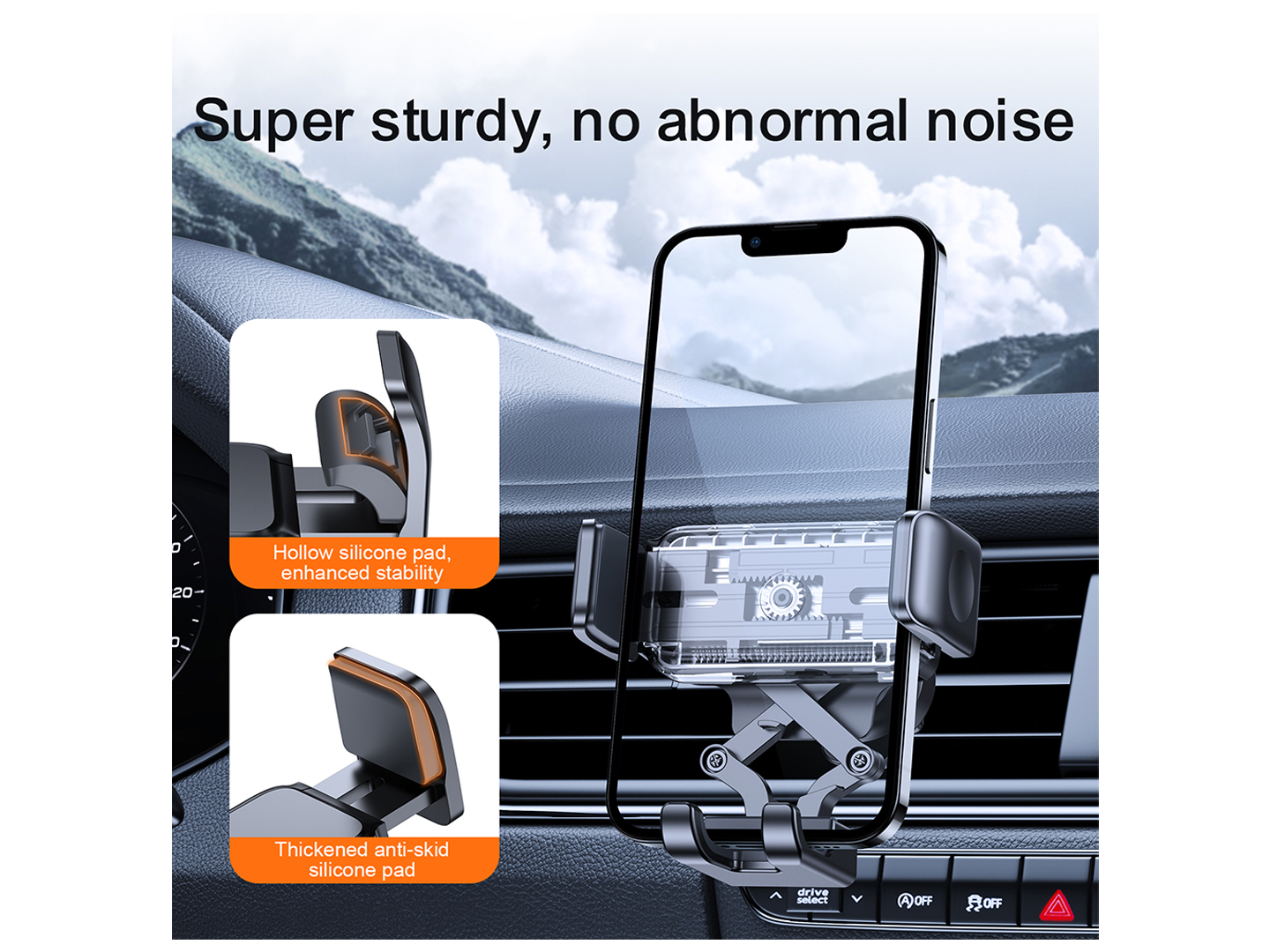 Autohalterung Joyroom JR-ZS283 Vent, 4,7 Zoll - 6,7 Zoll, Schwarz