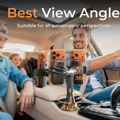 Lisen Autohalterung für Telefon / Tablet, 4,5 Zoll - 12,9 Zoll, Schwarz YL0223070048