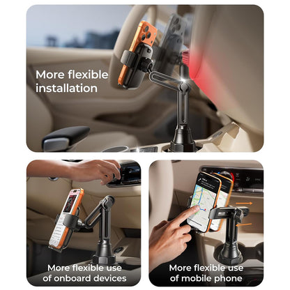 Lisen Autohalterung für Telefon / Tablet, 4,5 Zoll - 12,9 Zoll, Schwarz YL0223070048