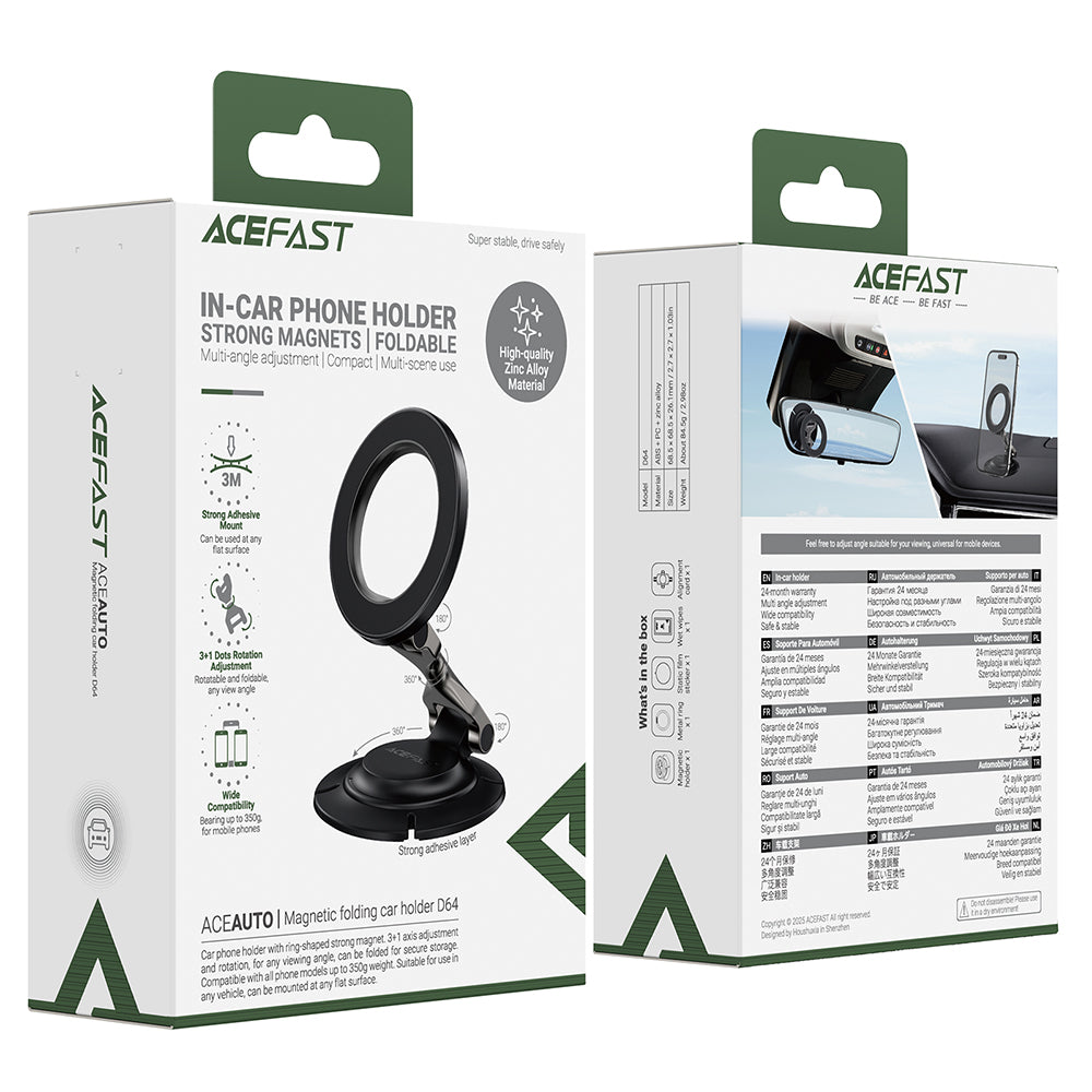 Magnetische Autohalterung Acefast D64, Universal, Schwarz