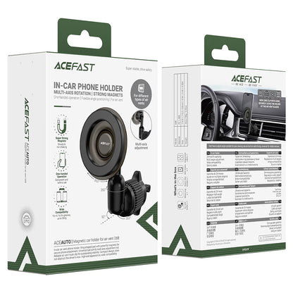 Magnetische Auto-Halterung Acefast D68, 4,7 Zoll - 6,9 Zoll, Schwarz