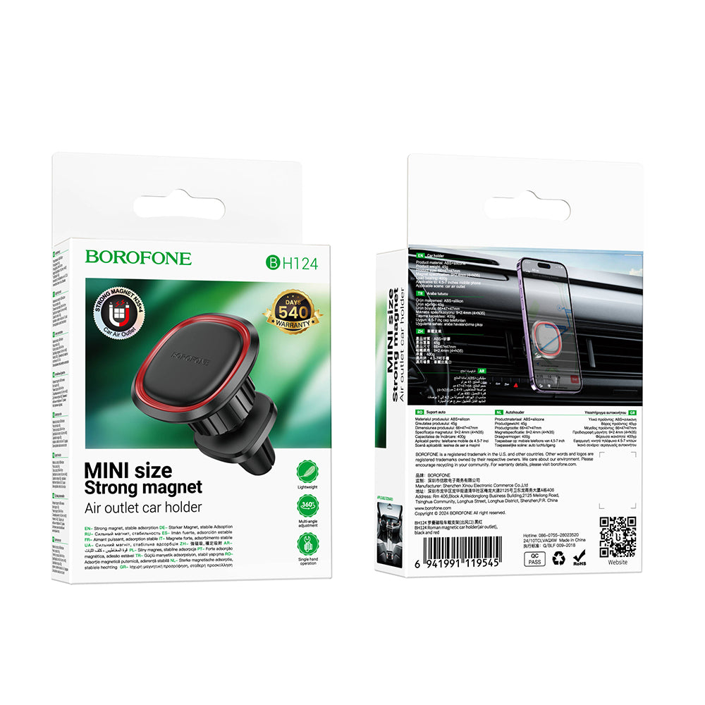 Magnetische Auto-Halterung Borofone BH124 Roman, Universal, Schwarz