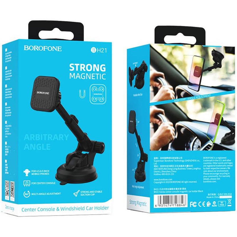 Magnetische Auto-Halterung Borofone BH21 Vanda, Universal, Schwarz
