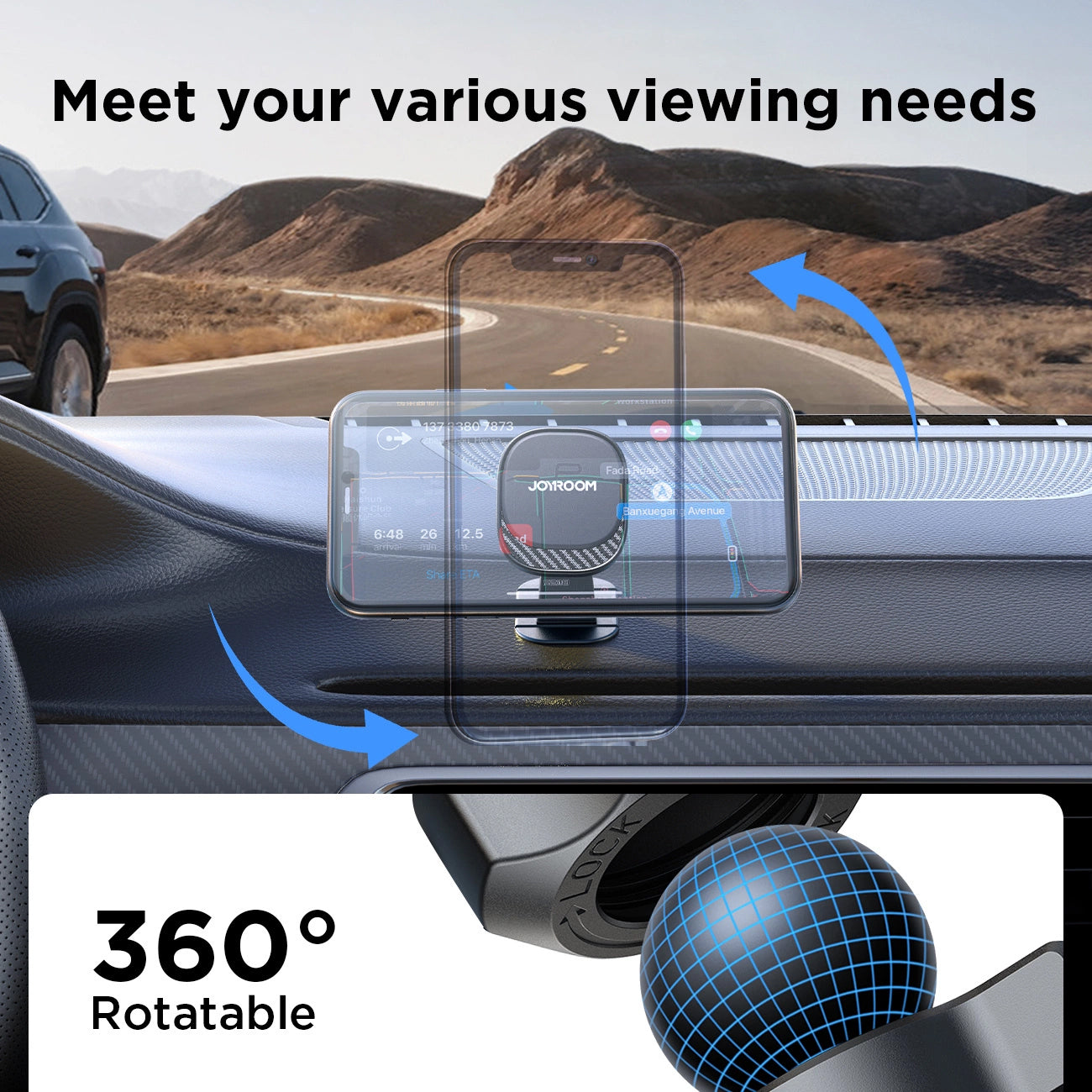 Joyroom JR-ZS400 Magnetische Autohalterung, Universal, Schwarz 