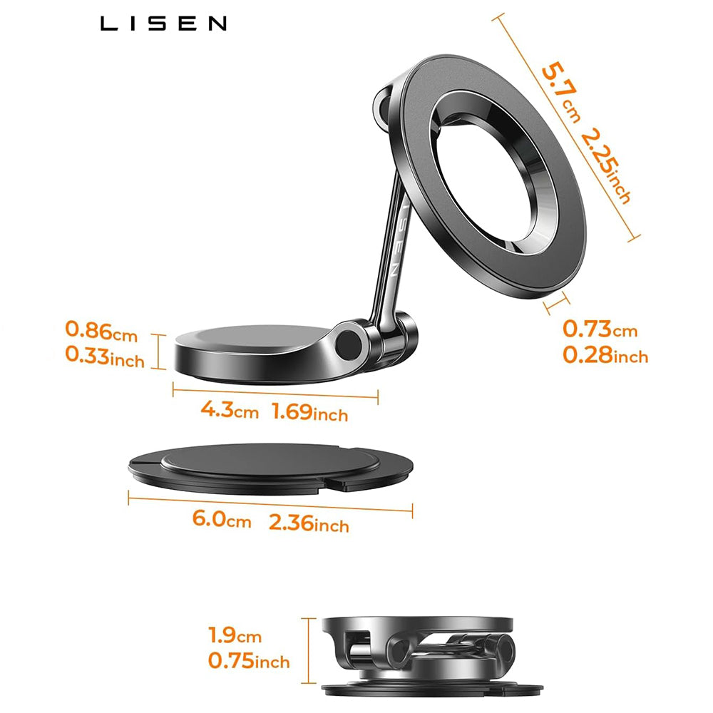 Magnetische Auto-Halterung Lisen, Universal, Schwarz YL0223080002