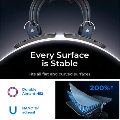 Magnetische Autohalterung Lisen, Universal, Schwarz YL0223110033