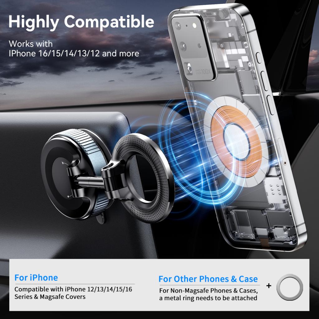 Magnetische Autohalterung XO Design C169, Universal, Schwarz