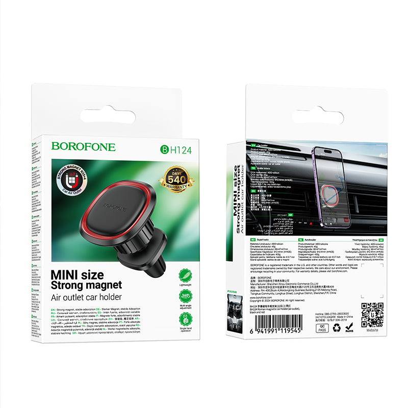 Magnetische Auto-Halterung Borofone BH124 Roman, Universal, Schwarz