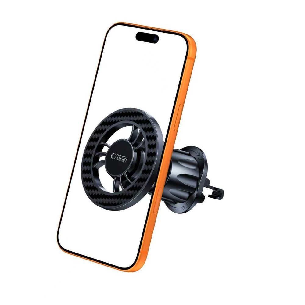 Magnetische Autohalterung Tech-Protect N56 Carbon Vent, Universal, Schwarz
