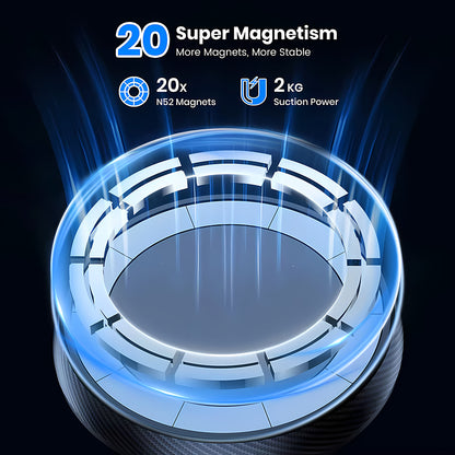 Autohalterung Magnetic Techsuit S12, Universal, Schwarz