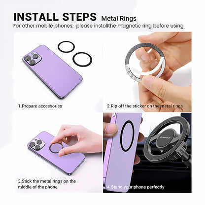 Autohalterung Magnetic Techsuit S12, Universal, Schwarz