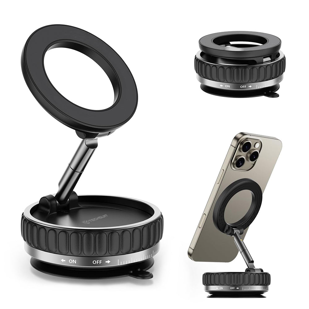 Magnetische Autohalterung Techsuit S15, Universal, Schwarz