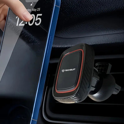 Magnetische Autohalterung Techsuit S5, Universal, Schwarz Rot