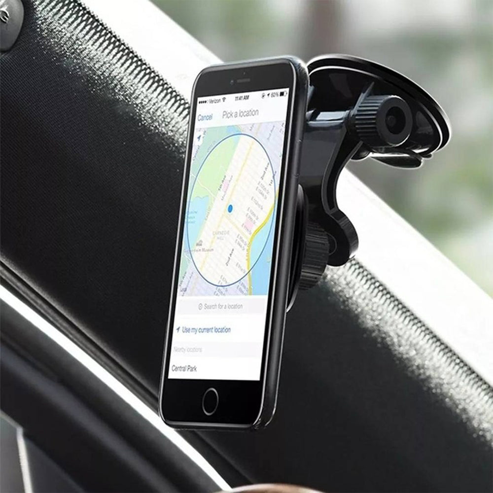 Magnetische Autohalterung Techsuit S6, Universal, Schwarz Rot