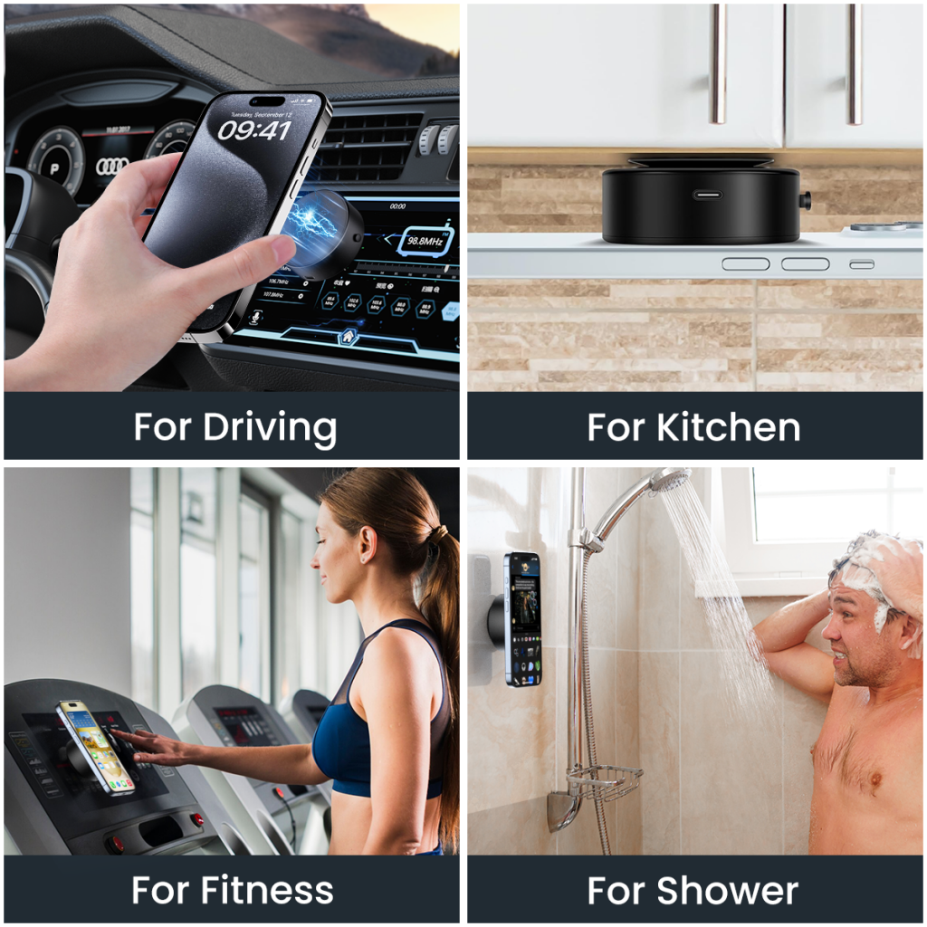 Magnetische Autohalterung XO Design C155, Universal, Schwarz