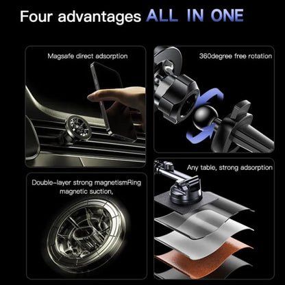 Magnetische Autohalterung Yesido C158, Universal, Schwarz