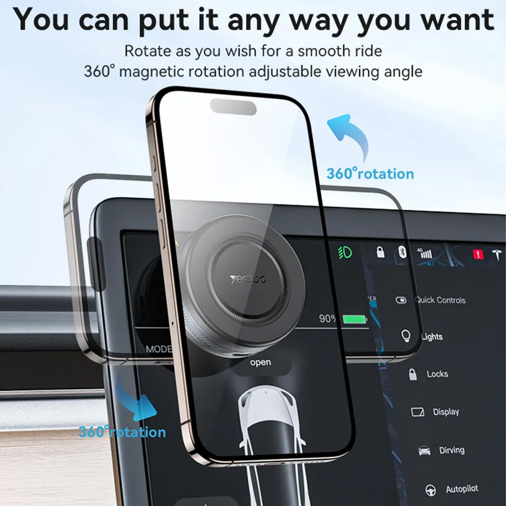 Magnetic Car Holder Yesido C223, Universal, Black