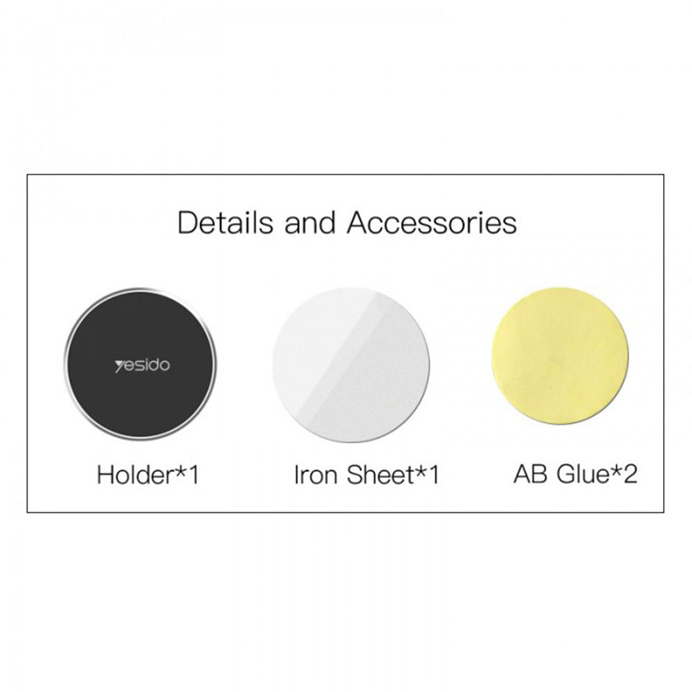 Magnetische Autohalterung Yesido C38, Universal, Schwarz