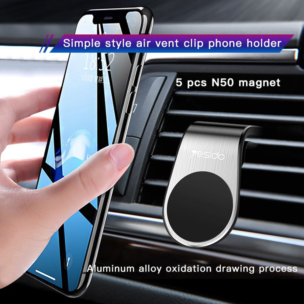 Magnetische Autohalterung Yesido C64, Universal, Schwarz