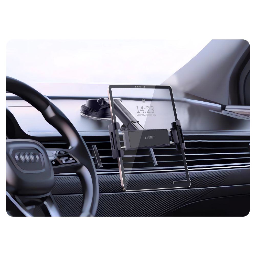 Tech-Protect V4 Car Holder for Tablet, 141mm - 280mm, Black