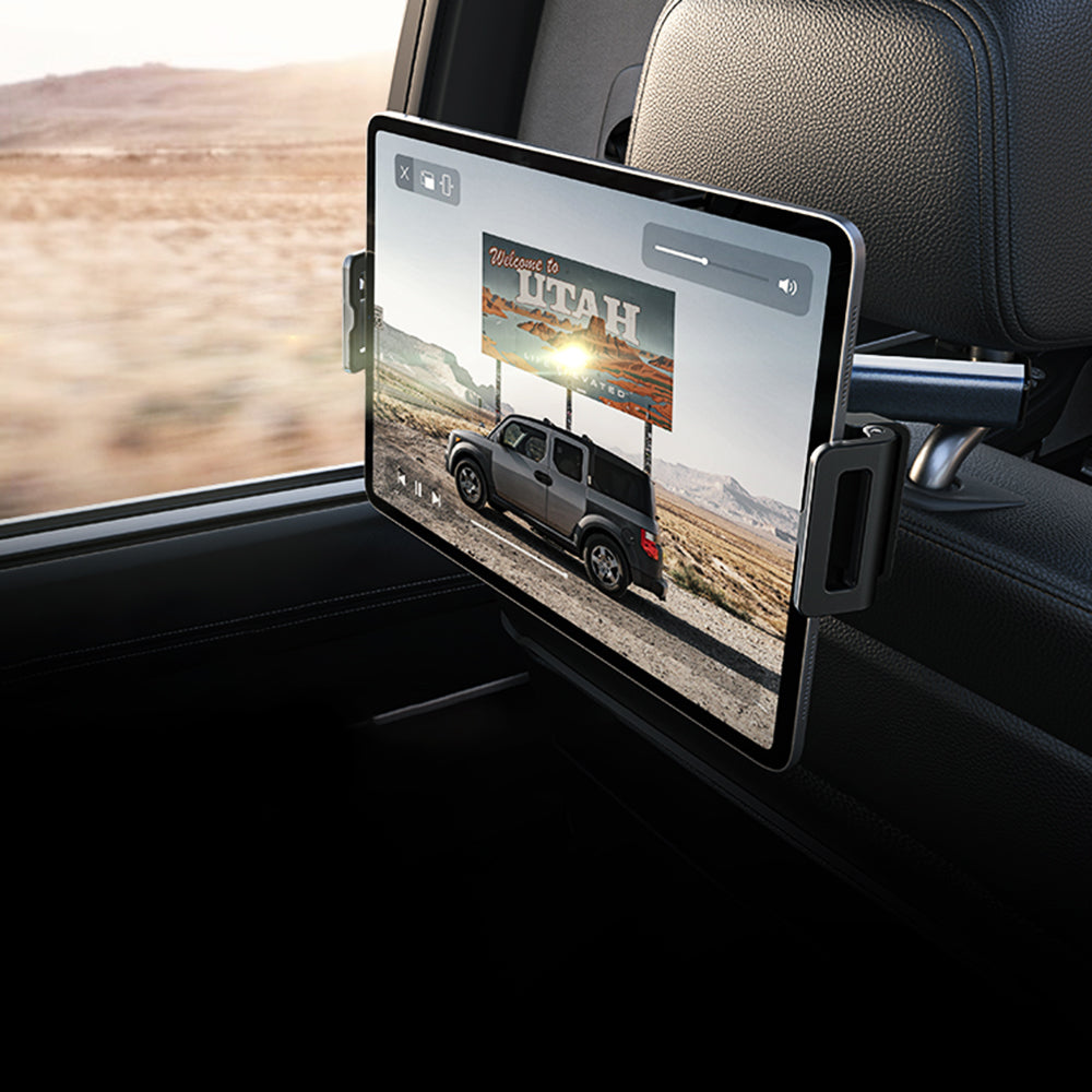 Auto-Kopfstützenhalter Lisen für Telefon / Tablet, 4,7 Zoll - 12,9 Zoll, Schwarz YL0221030002