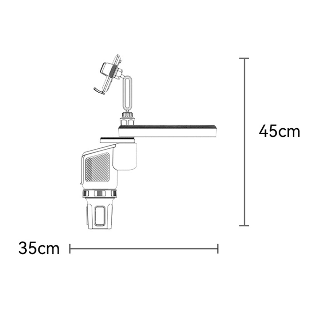 Autohalterung Yesido C274, 4,7 Zoll - 7,2 Zoll, Schwarz
