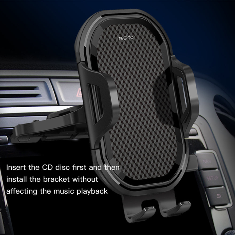 Autohalterung Yesido C84, 4,7 Zoll - 7,4 Zoll, Schwarz