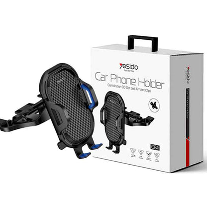 Autohalterung Yesido C84, 4,7 Zoll - 7,4 Zoll, Schwarz