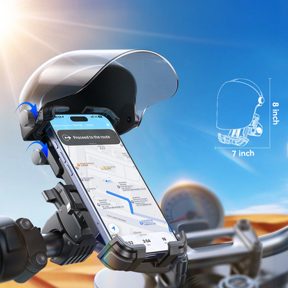 Fahrrad- und Motorradhalter mit Sonnenschutz Joyroom JR-ZS526, 4,7 Zoll - 7 Zoll, Schwarz
