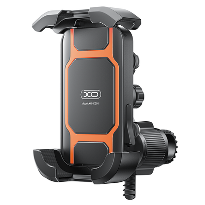 Fahrrad- und Motorradhalter XO Design C201, 4,5 Zoll - 7 Zoll, Schwarz Orange