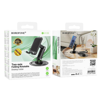 Borofone BH128 Admirado Schreibtischhalterung, 4,5 Zoll - 7 Zoll, Schwarz