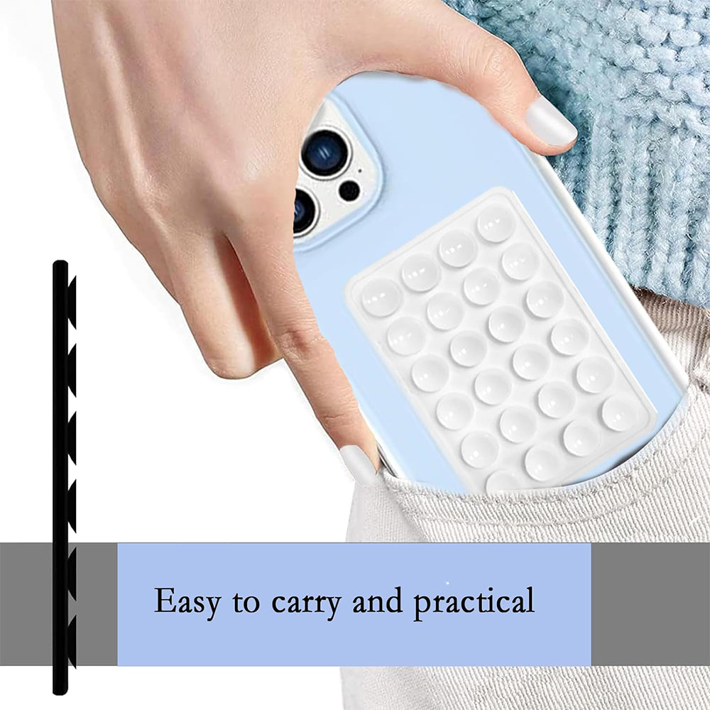 Techsuit SC-PAD Halterung mit Saugnäpfen, Grau