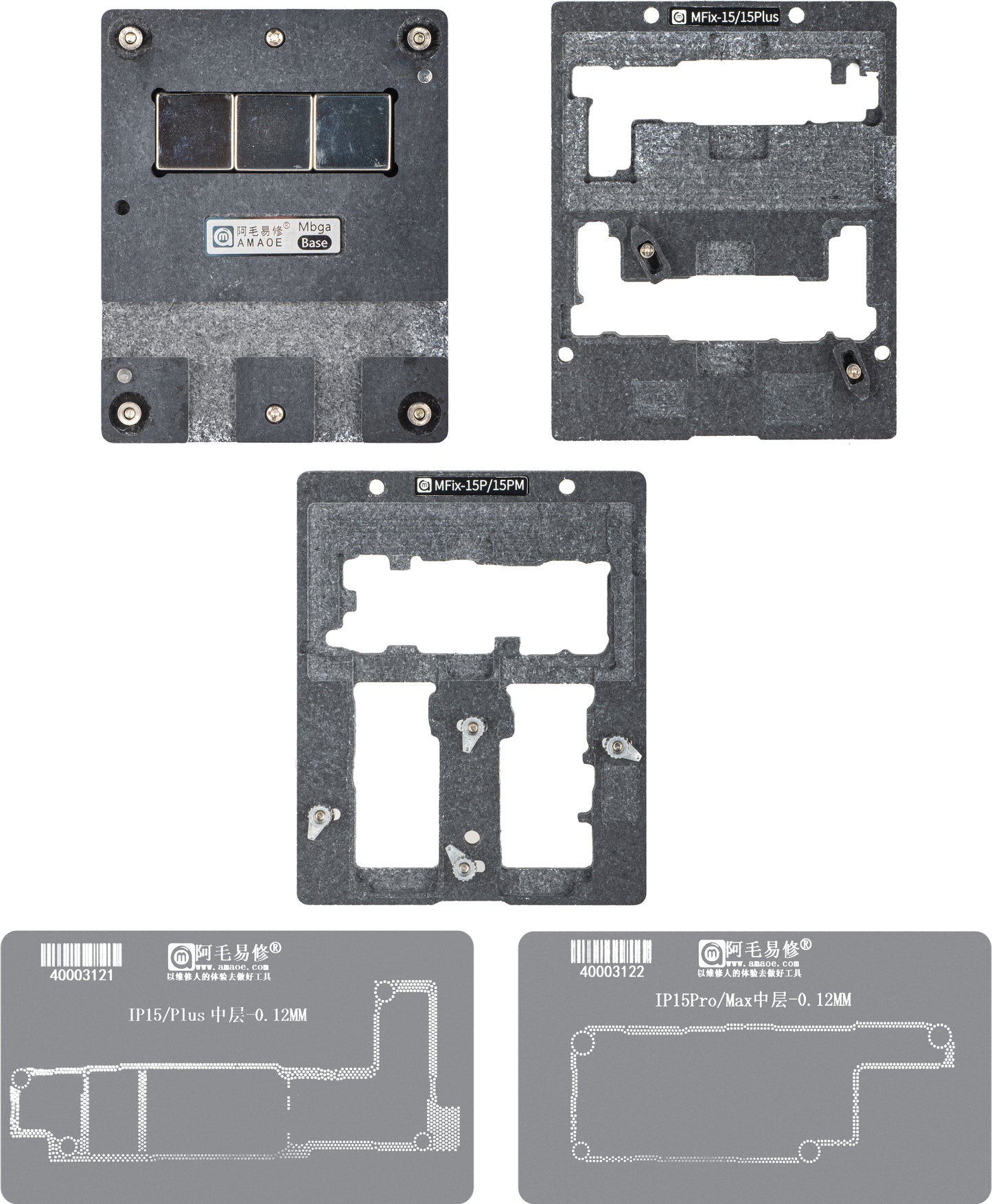 Arbeitsunterstützung Reballing Amaoe MFix-15 für Apple iPhone 15 Serie