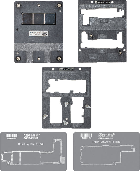 Arbeitsunterstützung Reballing Amaoe MFix-15 für Apple iPhone 15 Serie