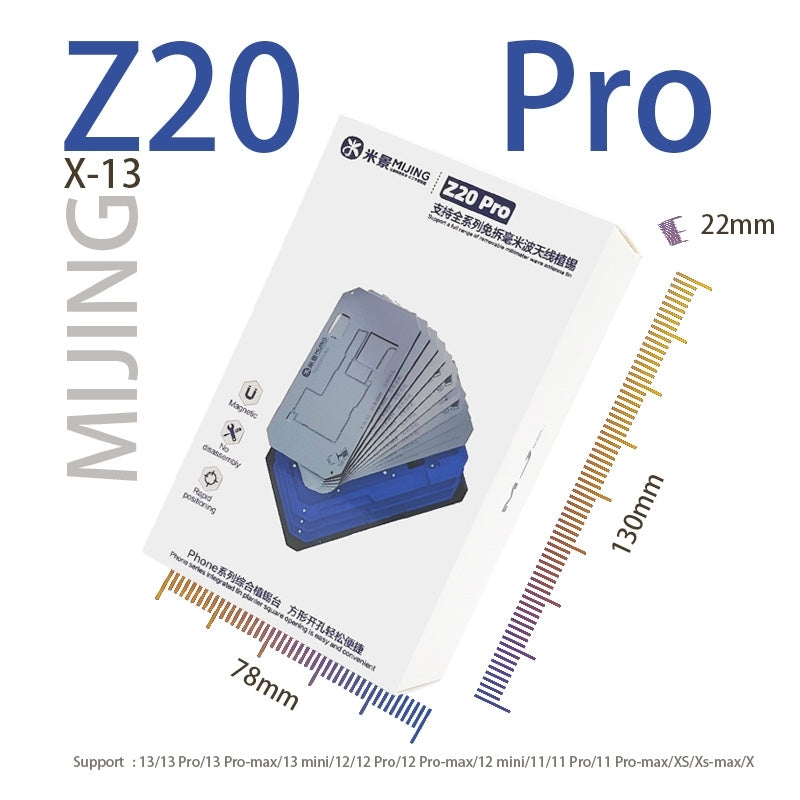 Mijing Z20 Pro Reballing-Arbeitsstütze für Apple iPhone X - 13 Pro Max Serie
