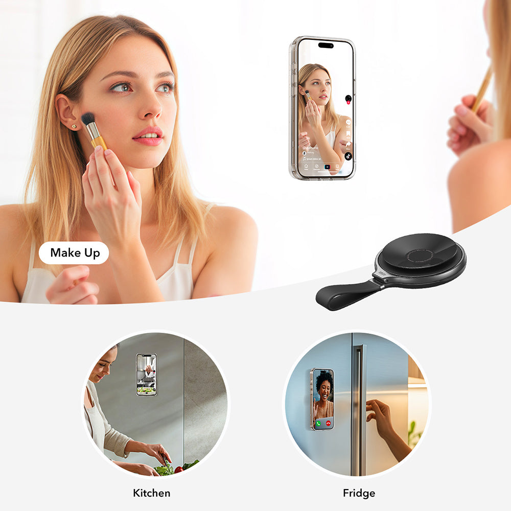 ESR HaloLock Leder Ringhalter, Universal, Schwarz