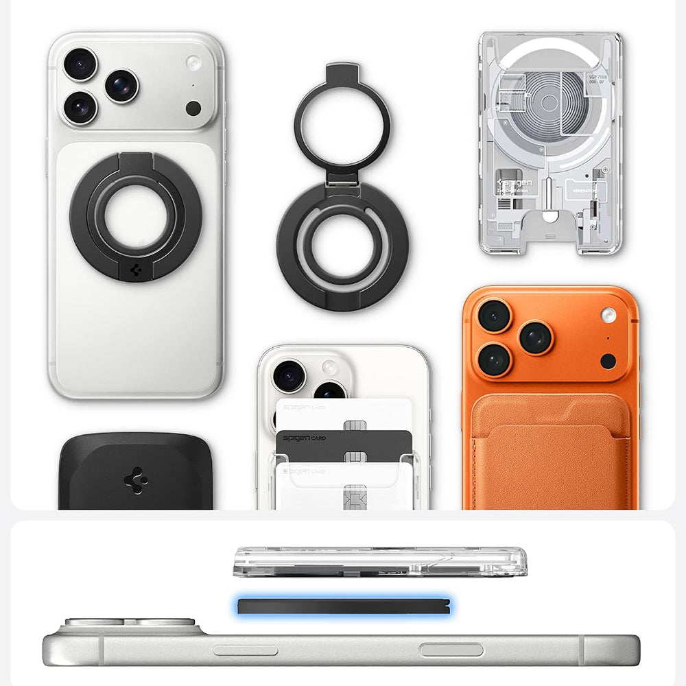 Spigen Dual Pop Mag S Ringhalter, Universal, Schwarz AMP11735