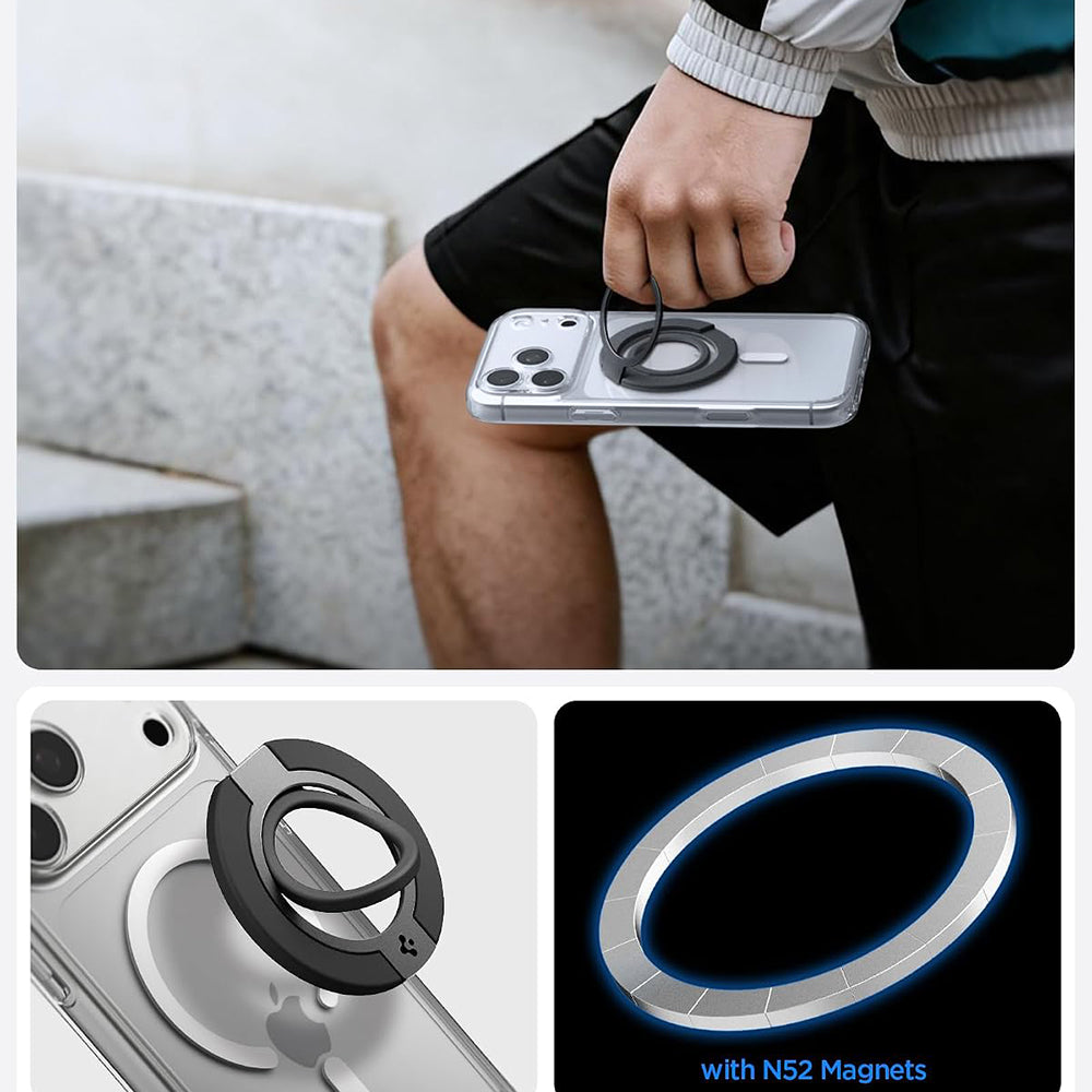 Spigen Dual Pop Mag S Ringhalter, Universal, Schwarz AMP11735