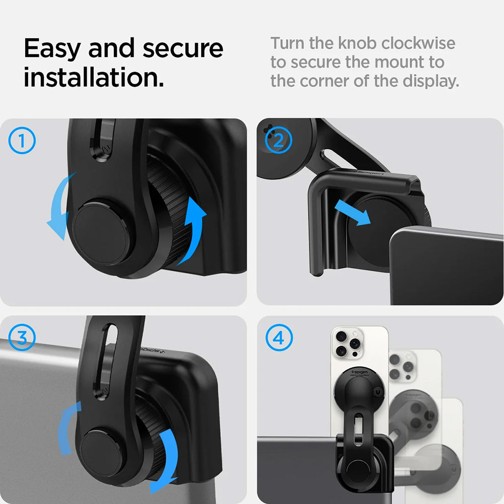 Magnetische Halterung Spigen OneTap für Tesla Navigation, Universal, Schwarz ACP07869