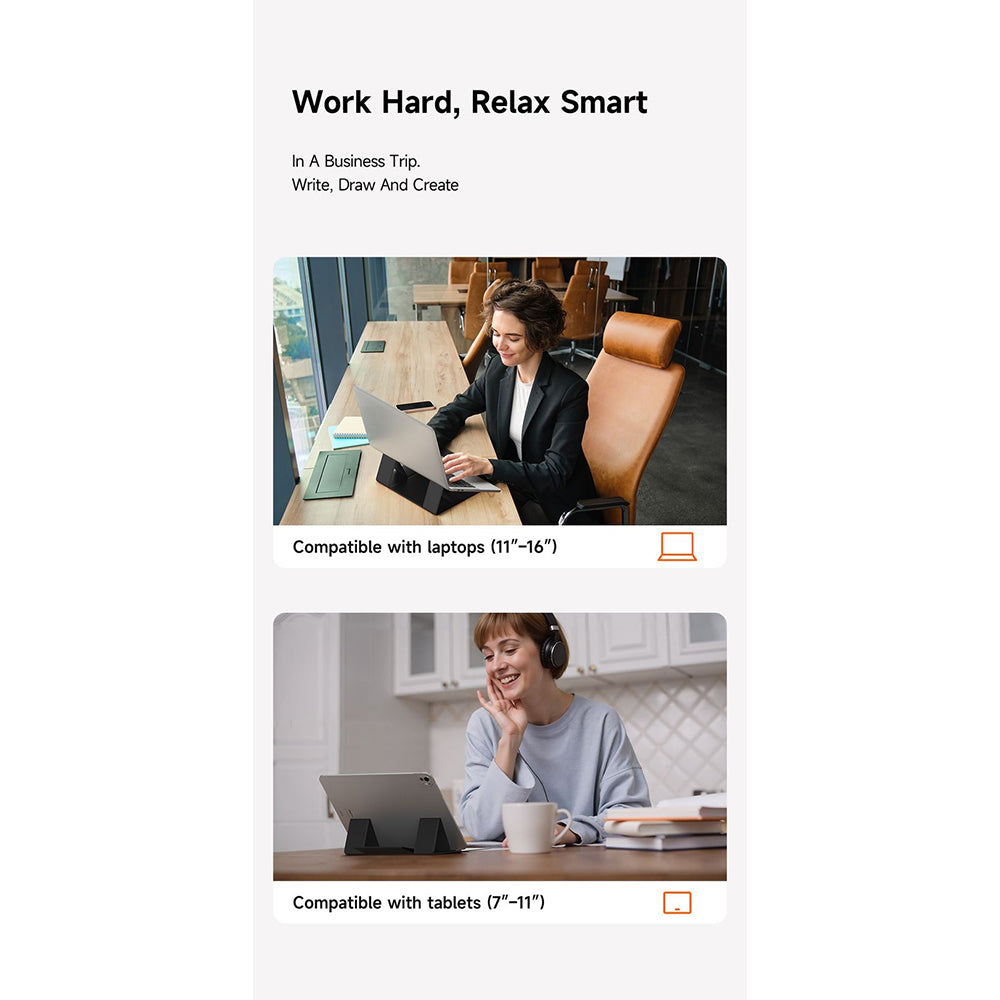 McDodo FS-8020 Napa Ständer für Laptop 11 Zoll - 16 Zoll, Schwarz