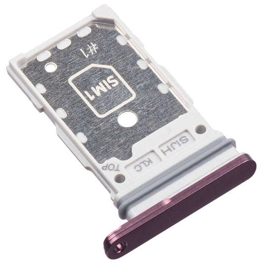 SIM-Halter Samsung Galaxy S22 Ultra 5G S908, Single SIM, Lila (Burgundy)