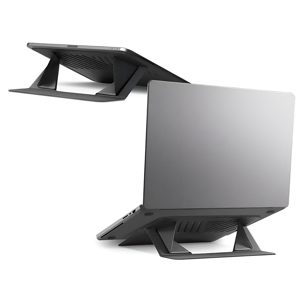 Spigen Slim Fold LD201-S6 Ständer für Laptop max. 14 Zoll, Schwarz AMP11115