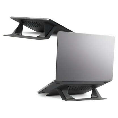 Spigen Slim Fold LD201-S6 Ständer für Laptop max. 14 Zoll, Schwarz AMP11115