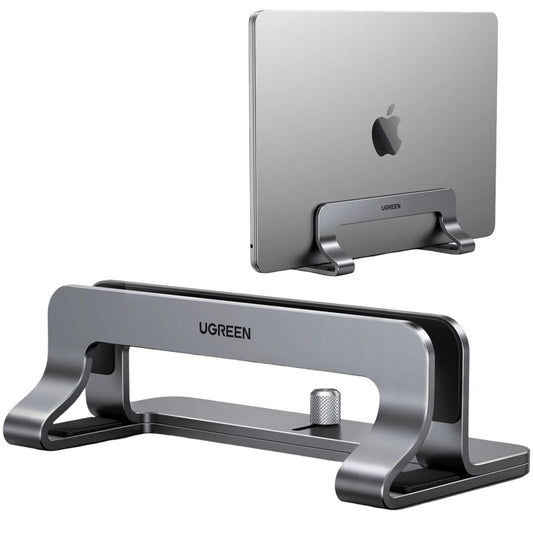 Vertikaler UGREEN LP258 Laptopständer für Laptops mit einer Dicke von 12mm - 26mm, Silber