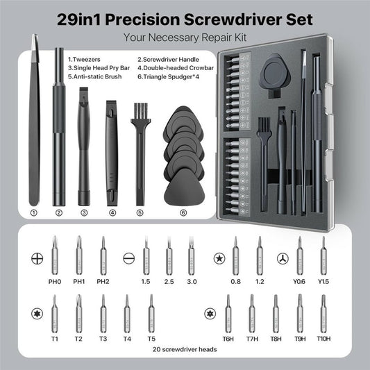 Axth Schraubendreher, 29in1, Grau