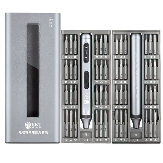Elektrischer Schraubendreher Best BST-9933A, 50in1, Silber