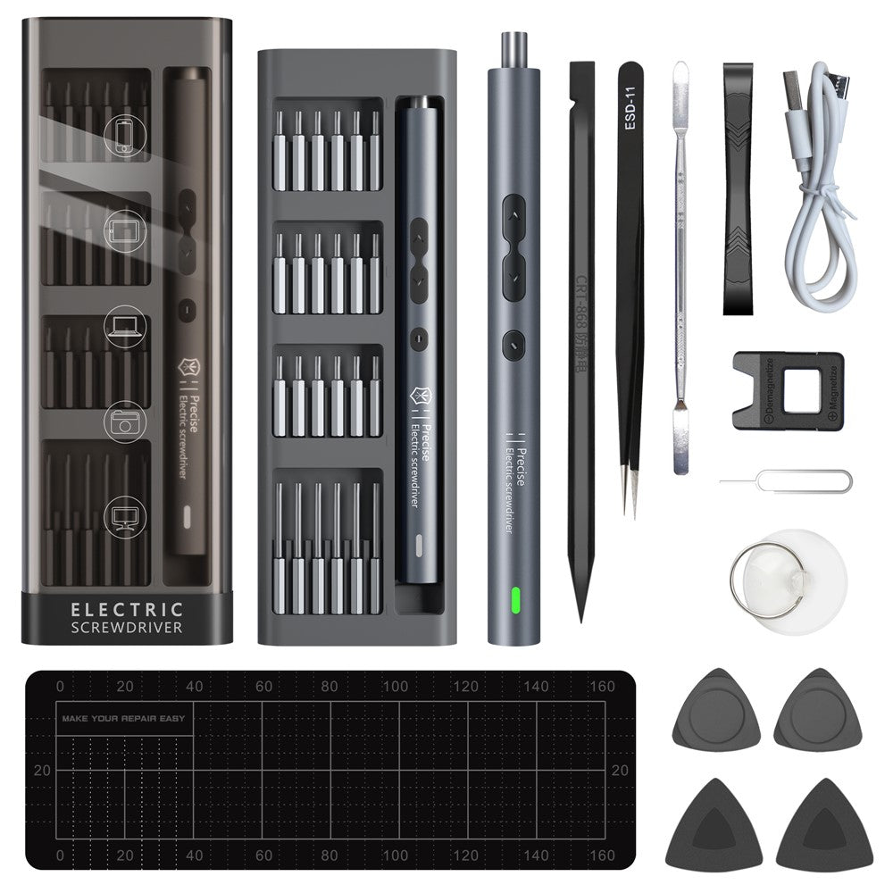 Elektrischer Schraubendreher King'sdun KS-882038, 62in1, Grau
