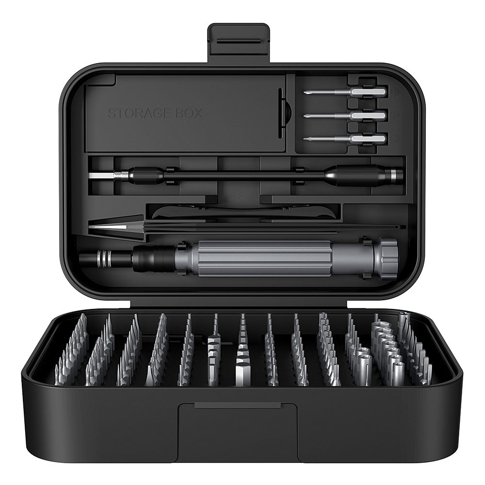 King'sdun KS-840130 Schraubendreher, 130in1, Grau
